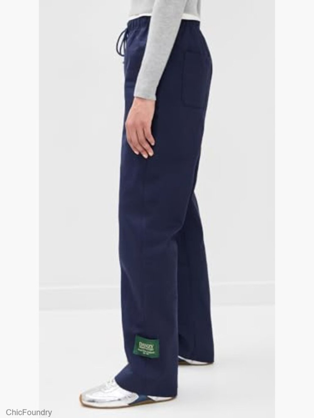 Heavyweight Denim Drawstring Pants, Mid Rise, 30.75 Inseam - Picture 3 of 6